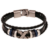 Multilayer Braided Handmade Leather Wristband Bracelet