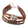 Multilayer Love Infinite Symbols Woven Leather Bracelet