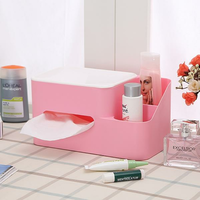 Multipurpose Plastic Tissue Box Cosmetics Stationery Storage Holder Sundries Organizer