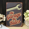 My Garage Tin Sign Vintage Metal Plaque Poster Bar Pub Home Wall Decor