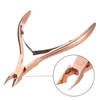 Nail Cleaner Scissors Rose Gold Manicure Tools Stainless Steel Dead Skin Remover Exfoliate Nipper
