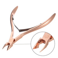 Nail Cleaner Scissors Rose Gold Manicure Tools Stainless Steel Dead Skin Remover Exfoliate Nipper