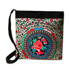 National Floral Embroidery Crossbody Bag Zipper Shoulder Bag