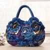 National Floral Polyester Handbag Daily Shopping Durable Handbag For Women
