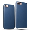 Navy Blue PU Leather Shockproof Back Case Cover For iPhone 7/7 Plus