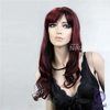 NAWOMI Black&Red Highlights 100% Kanekalon Synthetic Hair Wig Side Bang Capless