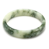 Nephrite Green Bracelet Retro Hsiuyen Jade Flat Wide Women Bracelet