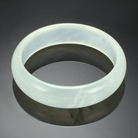 Nephrite Jade Bracelet Hsiuyen Jade Clear Simple Women Bracelet