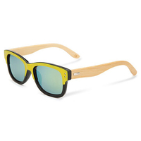 Neutral Pure Handmade Bamboo Legs Rivet Sunglasses Colorful Frame Eyewear Glasses