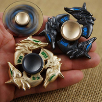 New Alloy Hand Spinner Tri Fidget Focus Toy EDC Finger Spin Gyro ADHD Autism Stress Reliever