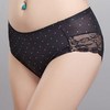 New Design Women Seamless Polka Dot Panties Silk Lace Soft Underwear Hiphugger