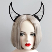 New Fashion Headband Cosplay Black Evil Horn Party Headband Accessories