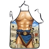 NEW Funny Muscle Man Apron Kitchen Cafe Cooking Baking Apron Polyester Fashionable Working Apron