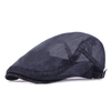 New Mens Women Summer Mesh Breathable Beret Caps Casual Sunshade Forward Hat Adjustable