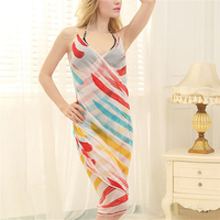 New Women Printing Butterfly Chiffon Summer Beach Towel Lady Sunscreen Towel Shawl Scarves