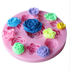Nine Different Pattern Size DIY Roses Flower Chocolate Cake Molds