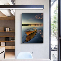 No Frame Sea Boat Modern Art Painting Canvas Home Wall Decoration