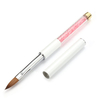 No.12 Acrylic Nail Brush Pen Kolinsky Sable Hair UV Gel Polish DIY Painting Drawing Tools Pink