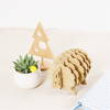 Non-heat Pine MDF Coasters Creative Place Mat Coffee Cup Mat DIY Handmade Coaster Home Decor