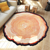 Non-slip Round Shaggy Fluffy Area Rug Floor Mat Living Room Carpet Home Decor