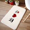 Non-slip Wedding Series Mats Front Door Carpet Door Mat Velvet Fleece Carpet Soft Mat