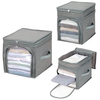 Non Woven Fabrics Clothes Storage Bag Box Foldable Toys Books Sundries Organizer Storage Bag Box