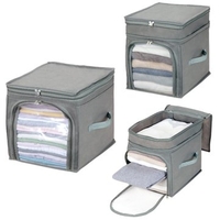 Non Woven Fabrics Clothes Storage Bag Box Foldable Toys Books Sundries Organizer Storage Bag Box
