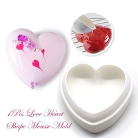 Nonstick Hearts Silicone Cake Fondant Mold Baking Pan Tray DIY Mousse Cake Baking Decorating Tools