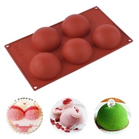 Nonstick Silicone Half Balls Cake Fondant Mold Chocolate Muffin Mold DIY Baking Decorating Tools