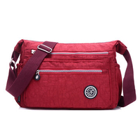 Nylon Casual Multi-pocket Lightweight Shoulder Bags Waterproof Crossbody Bags