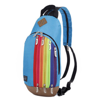 Nylon Casual Zipper Multi-color Lightweight Small Chest Bag Shoulder Bags Satchel