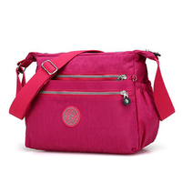 Nylon Light Crossbody Bag Pure Color Printing Shoulder Bags For Women