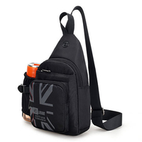 Nylon Waterproof Chest Bag Leisure Travel Shoulder Crossbody Bag For Men
