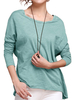 O-Newe Casual O-Neck Long Sleeve T-shirt For Women