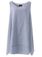 O-NEWE Casual Sleeveless O-Neck Mini Dress