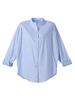 O-Newe Casual Stripe Patchwork Hollow Out Long Sleeve Shirt For Women