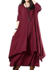 O-Newe Casual Two Piece Long Sleeve Maxi Dress