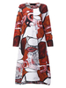 O-NEWE O-neck Long Sleeves Printed Dresses For Women