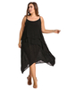 O-NEWE Sexy Solid Summer Strap O-Neck Layered Dress For Women