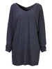 O-NEWE V Neck Batwing Sleeve Mid-length Blouse For Women