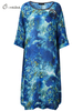O-Newe Vintage Flower Printed Half Sleeve Dress For Women