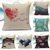 Ocean Animal Fish Shells Pattern Cotton Linen Pillow Case