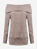 Off Shoulder Stretch Roll Neck Long Sleeve Knitwear Women Sweater