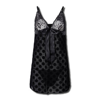 Ohyeah Plus Size Women Sexy Lace Babydoll See Through Temptation Nightdress