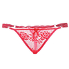 Ohyeah Plus Size Women Sexy Lace V-Strings Transparent Floral Thongs Panties