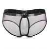 Ohyeah Plus Size Women Sexy Nets Briefs Open Crotch Hollow Panties Underwear