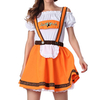 Oktoberfest Costumes Halloween Wave Cut Fluffy Ruffle Slash Neck Clothing Cosplay