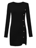 OL Bodycon Solid Elegant Long Sleeve Women Dress
