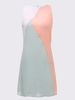 OL Contrast Sleeveless Splice Women Mini Dress