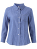 OL Denim Loose Pocket Casual Long Sleeve Shirts